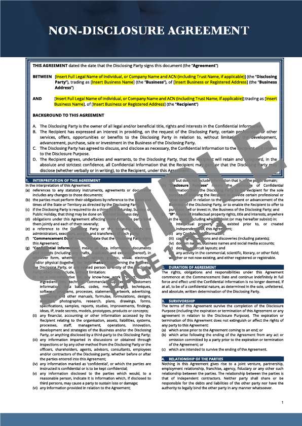 Essential Business Bundle Templates (Contracts) - Image 5